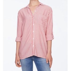 Beachlunchlounge striped long sleeve shirt size S